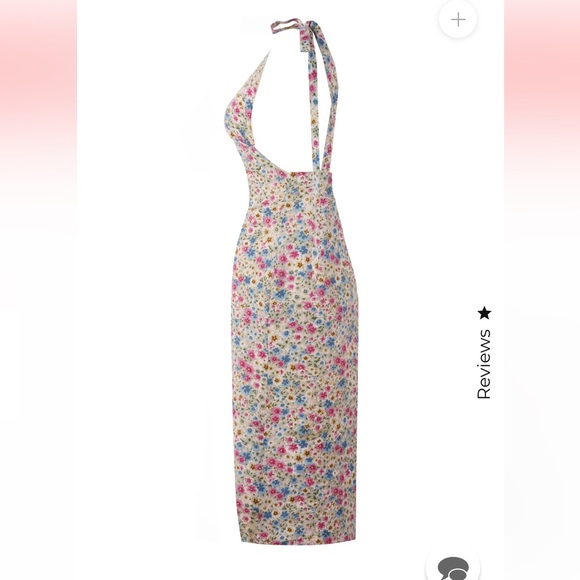 NWT Adeirlina VINES IN MY YARD Tie Strap Floral Midi Dress Size XL - Picture 7 of 13